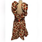 New York And Company  Leopard-Print Poplin Ruffle Flare Dress size large Photo 2