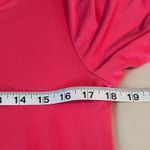 Soft Surroundings Timely Tunic Top Petite Med Pink Shark Bite Hem Short Sleeve Photo 6