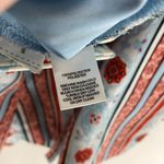 Loft Ann Taylor  Womens Shorts Striped Geometric Belted Pockets Blue Red 2P Photo 3