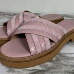 Madewell The Alina Platform Sandal In Warm Thistle Size 7.5 Pink NEW Leather Photo 0