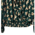 Lush Clothing Lush Women's Floral Long Sleeve Blouse Green Ruffle Neckline Size 3X Photo 11