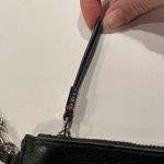 Botkier  New York black pebbled leather zipper pochette wristlet with logo pull Photo 4
