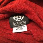 Bobeau  Deep Red Light Sweater Top with Batwing Sleeves Photo 6
