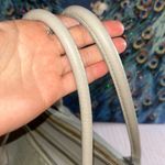 Roberto Cantani Large Gray Pebbled Leather Tote 2 Way Bag Blue Photo 1