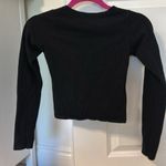 Brandy Melville Black Long Sleeve Amara Top Photo 5