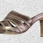 Franco Fortini Brown Laurie Strappy Block Heel Sandals Photo 7