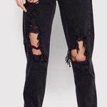 American Eagle NWT  High Rise 90s Slim Boyfriend Jeans Bold Black size 6/28 Photo 0