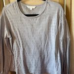 Down east smoky blue Textured lantern Sleeve Top medium Photo 0