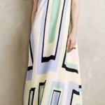 Anthropologie Maeve  Maxi Geometric Dress Size Small S Casual Pastel Photo 4