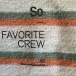 SO Striped Short Sleeve T-Shirt  favorite crew xs stripe short sleeve top. Photo 5