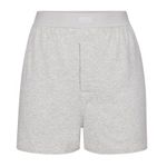 SKIMS New  Boyfriend Loose Boxer Size Medium Light Heather Grey Photo 2