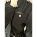 White House | Black Market  light jacket, size 6 black color ruffles with a belt Photo 1
