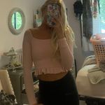 Forever 21 Blush Pink Off The Shoulders Long Sleeve Photo 2