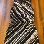 White House | Black Market  dress. Size 00 black white tan stripe sleeveles… Photo 0