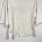 Kes White Linen Silk Short Sleeve Tee Shirt Womens S Lagenlook Closet Staple Top Photo 3