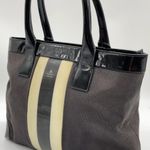 Gucci  Black and Cream Structured Tote Bag Photo 1