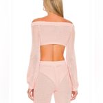 Tularosa NWT REVOLVE Andy Off Shoulder Sweater Pink Long Sleeve Size M Photo 1