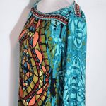 Beige by ECI Colorful Mosaic Dress Size 8 Wedding Guest Dress Blue Size M Photo 3