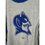 Nike Duke‎ Blue Devils  Center Swoosh Cropped Waffle Knit Thermal Long Sleeve Tee Photo 4
