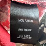 Torrid  Drop Shoulder‎ Cherry Red Rayon Shirt 4X Relaxed Fit Roll Tabbed Sleeves Photo 4