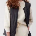 Socialite  Black Quilted Oversized Vest Small/Medium NWT Photo 0