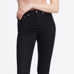 Rag and Bone  Nina High Rise Skinny Black Jeans Size 27 Goth Style Photo 0