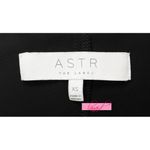 ASTR Lace Trim Shift Dress Black Open Back Cut-Out Chiffon Scoop Neck 3/4 Sleeve Photo 8