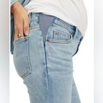 HATCH Under the Bump Crop Maternity Jean in Light Wash Jeans! Blue Size undefined Photo 2