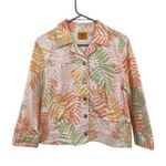 Ruby Rd Jacket Womens 12 Used Tropical Button Photo 0