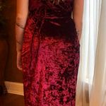 Sexy Lace Velvet Night Out Dress Red Photo 2