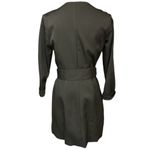 Ieena For Mac Duggal Ruffled Faux Tuxedo 3/4 Sleeve Mini Dress Black Size 4 NWT Photo 4