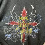 Urban Outfitters 2010 Hope Biker Sunday T Shirt Gray Large L Motorcycle Graphic Tee 50/50 Solid Photo 6