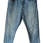 Levi's Levi’s Jeans Women’s Wedgie Icon Ankle‎ White Oak Denim Distressed Button Fly 28 Photo 0
