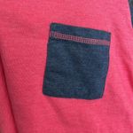 Tommy Hilfiger Ultra Soft Crop Top Pocket Tee Womens Large Vintage Red Photo 4