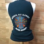Vintage American Biker Size XLarge Ladies Ribbed Tank Top w/Memorial Day… Black Photo 2