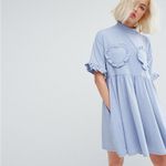 Lazy Oaf Blue Frilly Hearts Dress Babydoll Dress Photo 1
