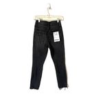 Revolve Pistola x Skinny High Rise Raw Hem Denim Jeans Black Gray Size 26 NEW Photo 1