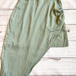 Lulus Let's Celebrate Tonight Asymmetric Satin Cocktail Dress Sage Green NWOT Photo 5
