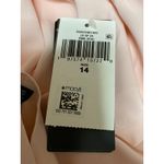 Ralph Lauren NEW  Peach Orange V-neck Short Sleeve Tie Belt Midi A-Line Dress 14 Photo 3