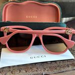 Gucci Authentic 54 cat eye square Acetate logo sunglasses Photo 1