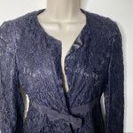 Moschino  Cheap and Chic black lace blazer jacket waist bow details size 4 Photo 3