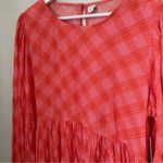 BP  Dress Pink Plaid Ian Long Sleeve Casual Neutral Photo 2