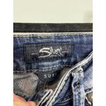Silver Jeans Co Suki Mid Slim Bootcut Jeans Womens W26 Distressed Medium Wash Photo 3