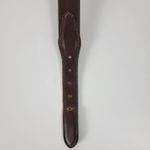 Mens Genuine Leather Belt 34 Brown Basket Weave Braided Solid Brass Buckle Photo 2