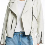 ALLSAINTS  Belfern Leather Biker Jacket Size US/4 Photo 0