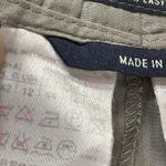 Max Mara 'S  Women's Size 12 Flat Front Trouser Pants Gray Silk Cotton Blend Flaw Photo 8