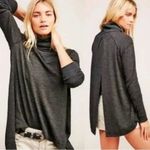 Free People Purple Split Back Cowl Neck Top Size Small NWOT Photo 2