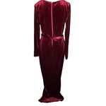 Windsor Dark Red Velvet Maxi Dress Size Large — Holiday / Wedding Guest Photo 3
