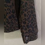 Sanctuary  Brown Black Leopard Print Jean Jacket Size Small S Photo 4