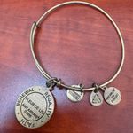 ALEX AND ANI Alex‎ and Ani Fleur De Lis Charm Bangle Bracelet, US Flag, Energy Tech Photo 3